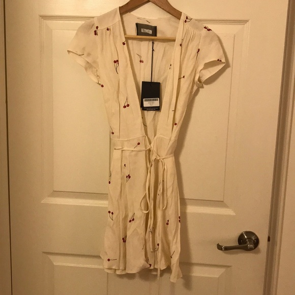SOLD Reformation Wrap Raquel Mini Dress - XS NWT - Picture 4 of 5